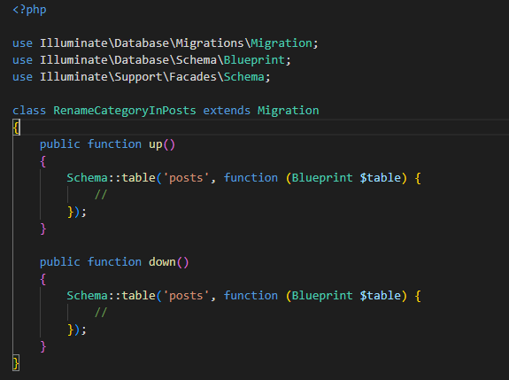 rename category in posts